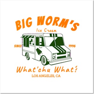 Big worm's ice cream whatcu want los angeles ca Posters and Art